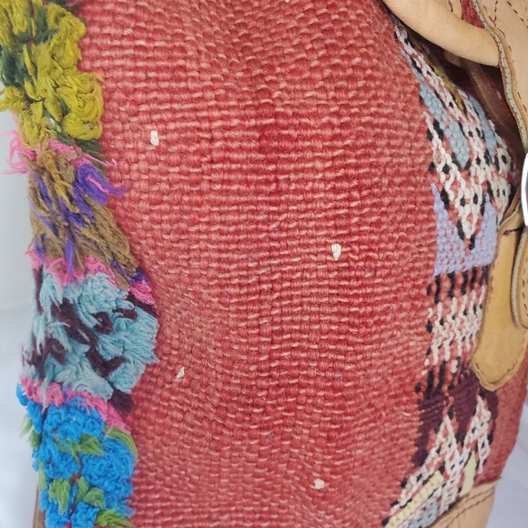 Hand Woven Leather Backpack - Picture 3 of 9